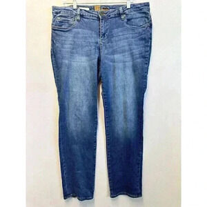 Kut From The Kloth Jeans‎ Womens 14 Blue Katy Boyfriend Straight Leg Medium Wash